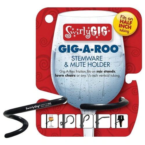 Swirlygig Mute or Stemware Holder for Half Inch Tubing