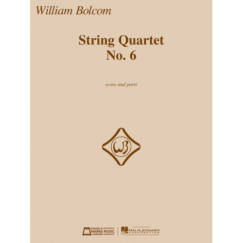 Bolcom - String Quartet No 6 Score/Parts