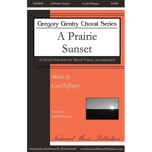 A Prairie Sunset SATB Divisi (Octavo)