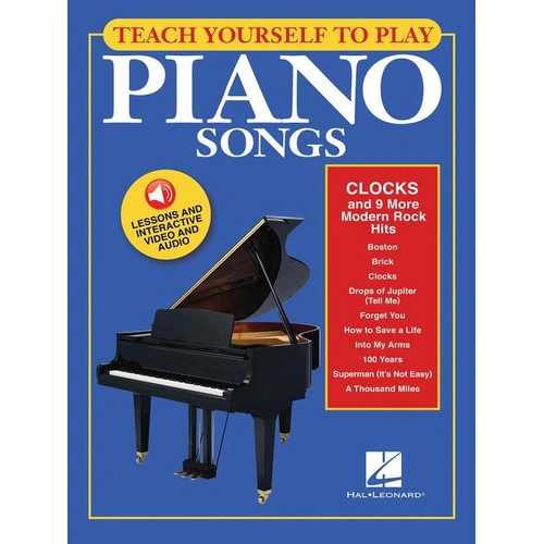 Teach Yourself Piano: Clocks & 9 More Modern Rock Hits - Easy Piano with Online Video Lessons