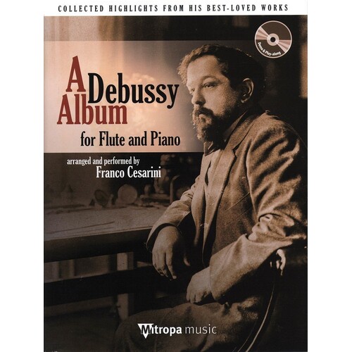 Debussy Album For Flute And Piano Book/CD (Softcover Book/CD)
