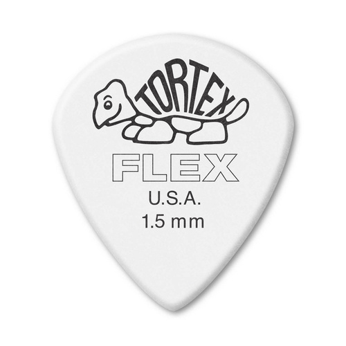 6 x Jim Dunlop Tortex Jazz III XL FLEX 1.50MM Gauge Guitar Picks 466R1.5 *NEW*