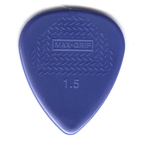 12 x Dunlop Max Grip Nylon 1.50mm Gauge Blue Guitar Picks Free Post