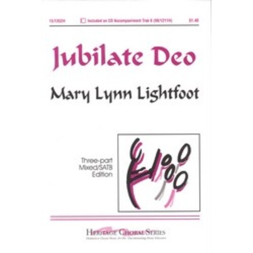 Jubilate Deo 3 Part Mixed