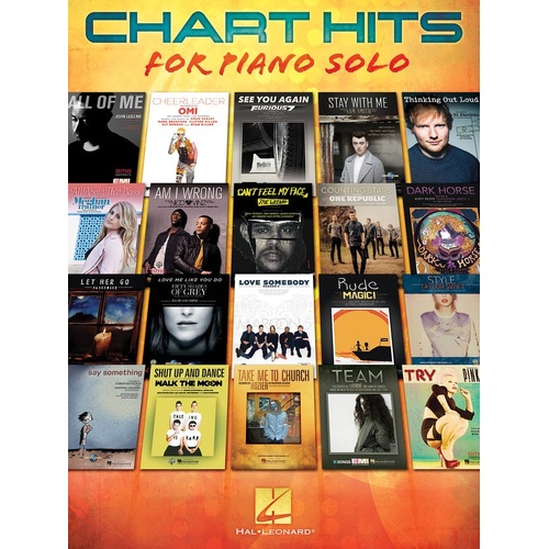 Chart Hits For Piano Solo (Softcover Book)