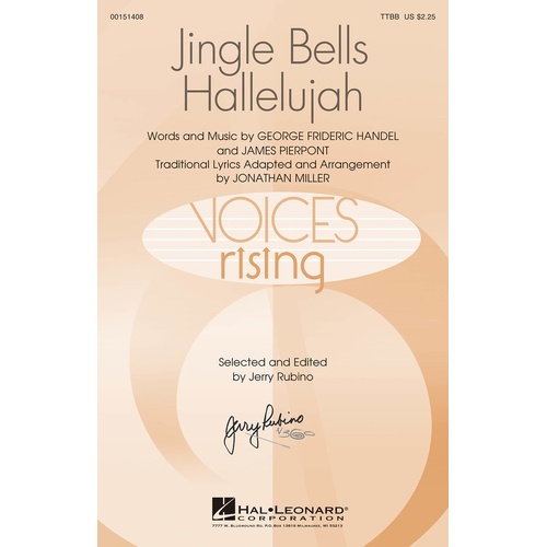 Jingle Bells Hallelujah TTBB A Cappella (Octavo)