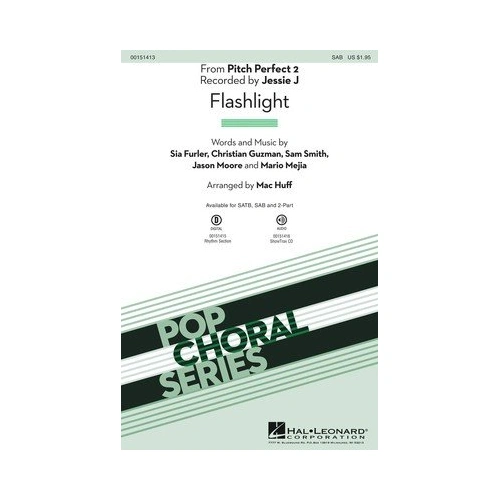 Flashlight Choral Arrangement by Mac Huff, 12 Pages, Hal Leonard