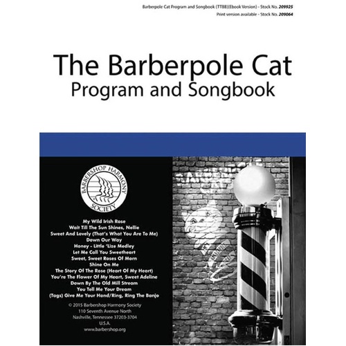 Barberpole Cat Program And Songbook TTBB A Cappella (Octavo)