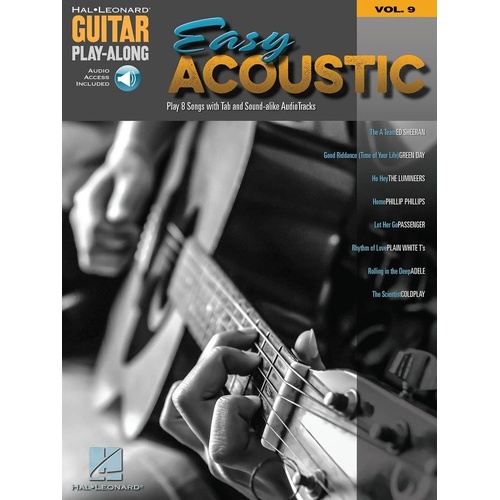 Easy Acoustic Songs Guitar Play-Along V9 BK/OLA