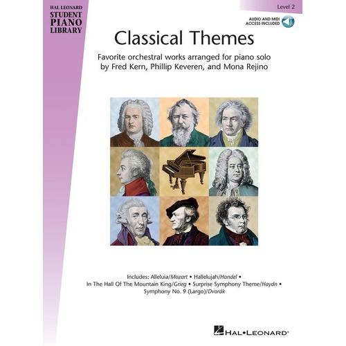 Hal Leonard Classical Themes Level 2 Piano Book with Online Accompaniments