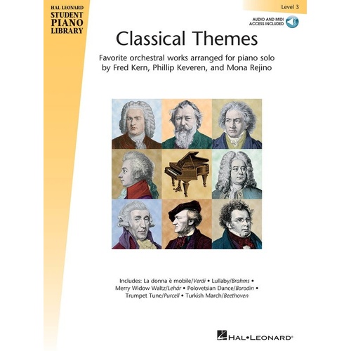 Hal Leonard Classical Themes Level 3 Piano Book with Online Accompaniments