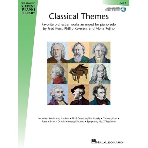 Hal Leonard Classical Themes Level 4 Piano Book with Teacher Accompaniments