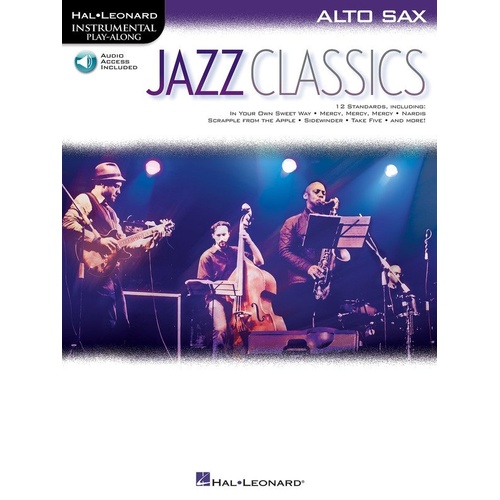 Jazz Classics for Alto Saxophone Book with Backing Tracks
