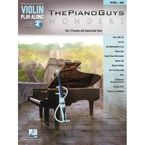 Piano Guys Wonders Violin Play-Along V58 BK/OLA