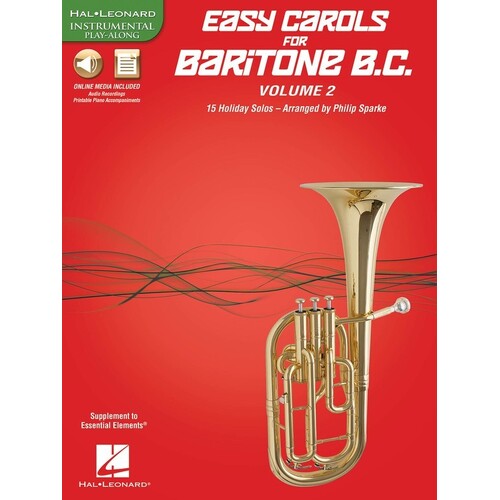 Easy Carols For Baritone Bc Vol 2 Book/Online Media (Softcover Book/Online Media