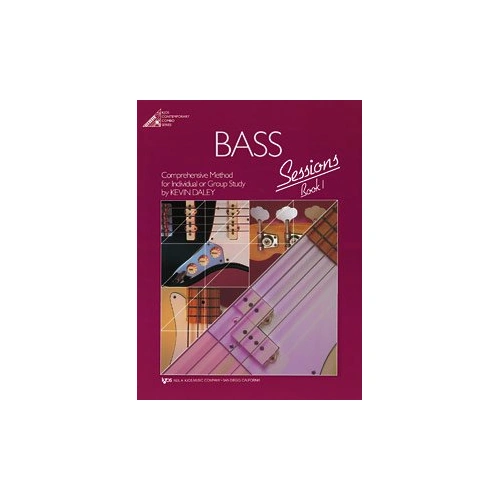 Bass Sessions Book 1 - Jazz Ensemble Instruction Book by Neil A. Kjos Music Company, 48 Pages