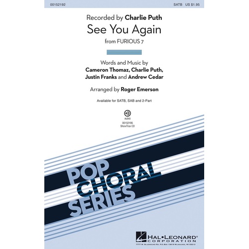 See You Again ShowTrax CD (CD Only)