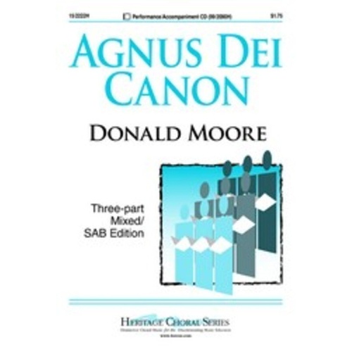 Agnus Dei Canon for 3 Part Mixed Voices and Piano