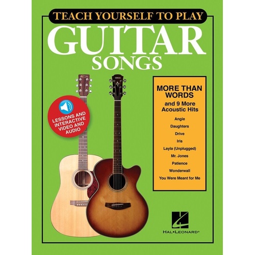 Teach Yourself Guitar: More Than Words Book with Online Lessons