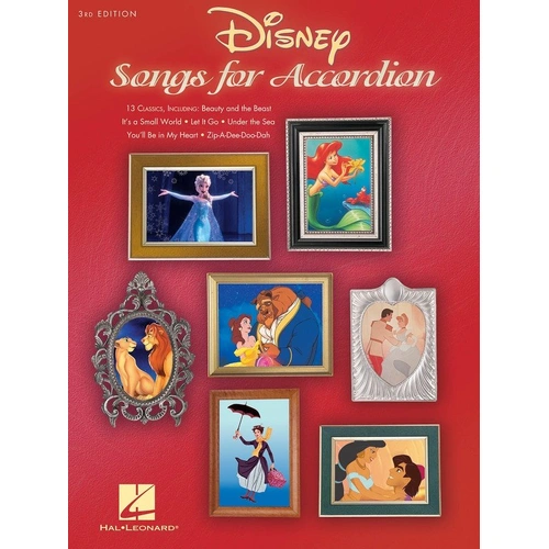 Disney Songs for Accordion - 3rd Edition, 64 Pages, Hal Leonard