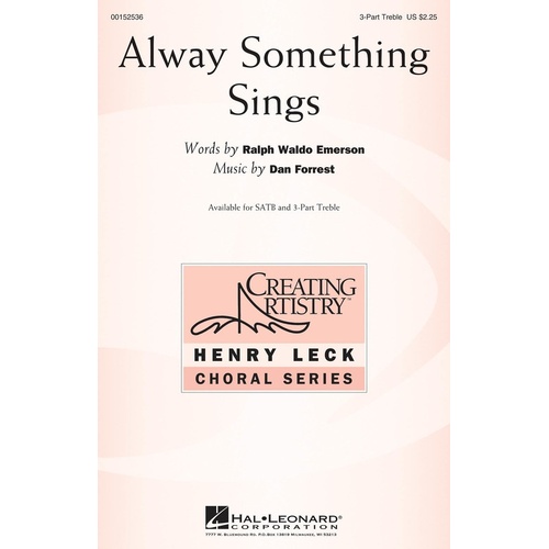 Alway Something Sings 3 Part Treble (Octavo)