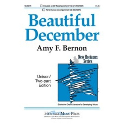 Beautiful December Unison or 2 Part Piano