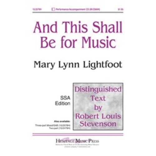 And This Shall Be For Music SSA