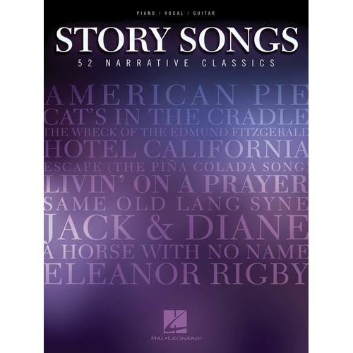 Story Songs PVG Songbook by Hal Leonard for Guitar and Piano, 304 Pages