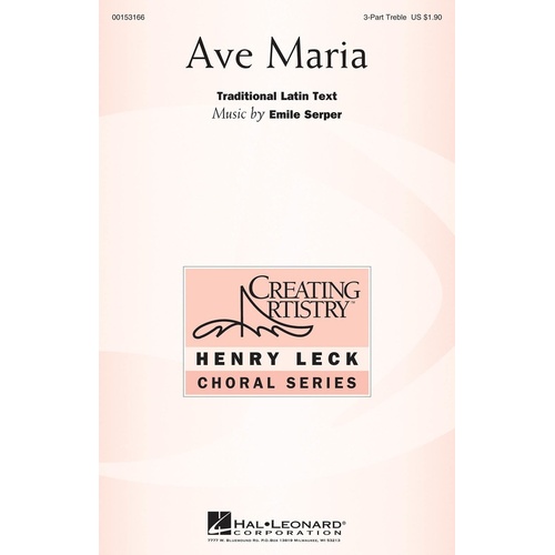 Ave Maria 3 Part Treble (Octavo)