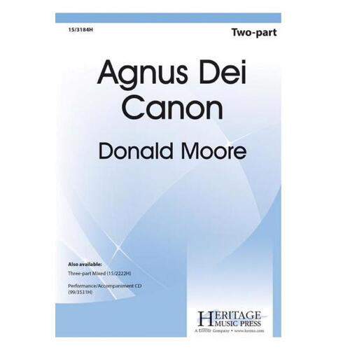 Agnus Dei Canon 2 Part (Octavo)