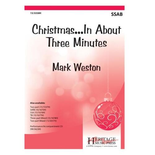 Christmas In About Three Minutes SSAB (Octavo)