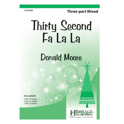 Thirty Second Fa La La 3 Part Mixed A Cappella (Octavo)