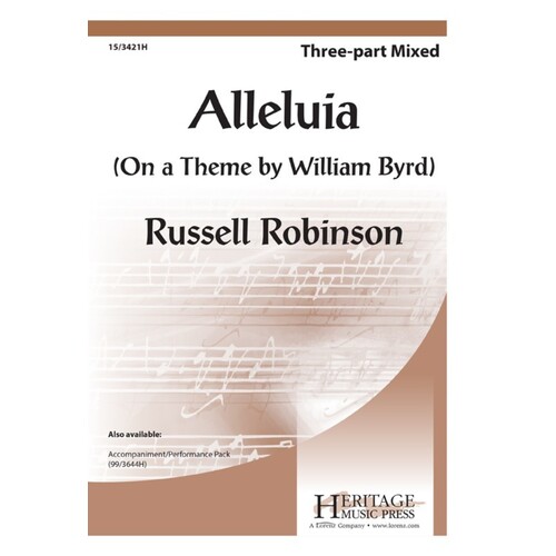 Alleluia 3 Part Mixed A Cappella Opt Piano (Octavo)