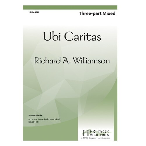 Ubi Caritas 3 Part Mixed (Octavo)