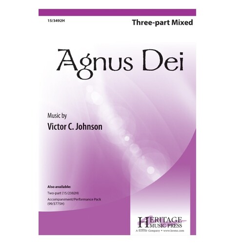 Agnus Dei 3 Part Mixed (Octavo)
