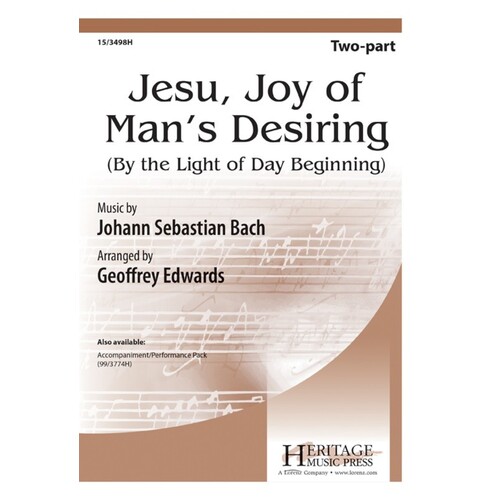 Jesu Joy Of Mans Desiring 2 Part (Octavo)