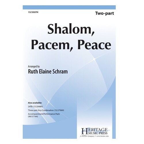 Shalom Pacem Peace 2 Part (Octavo)