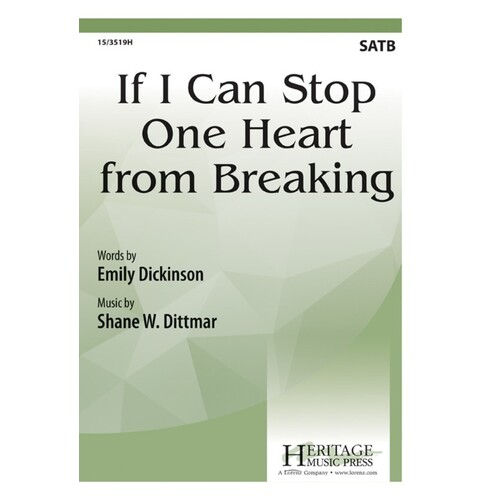 If I Can Stop One Heart From Breaking SATB (Octavo)