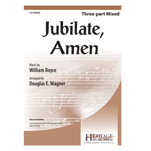 Jubilate Amen 3 Part Mixed (Octavo)