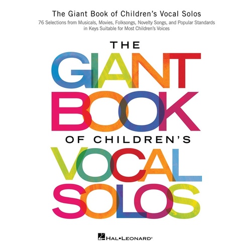 Giant Book Of Childrens Vocal Solos (Softcover Book)
