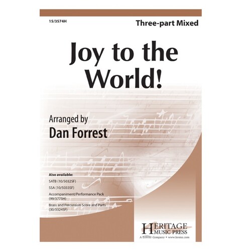 Joy To The World! 3 Part Mixed (Octavo)
