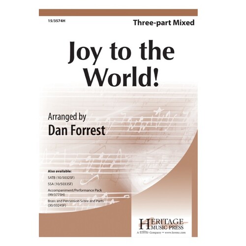 Joy To The World! 3 Part Mixed (Octavo)