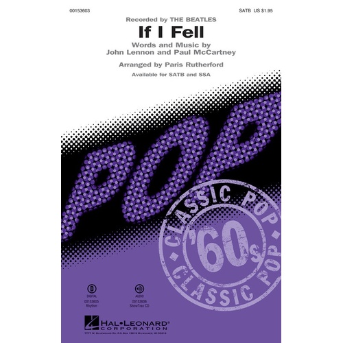 If I Fell SATB (Octavo)