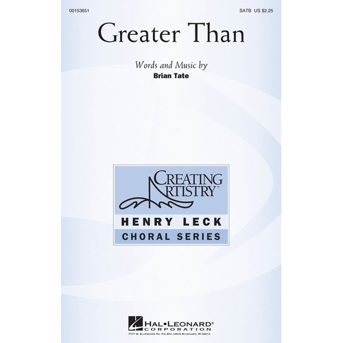 Greater Than SATB (Octavo)