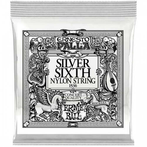 Ernie Ball 1536 Single Classical Guitar String Silver 6th