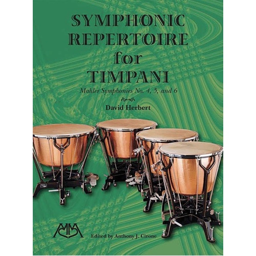 Symphonic Repertoire For Timpani Mahler Sym 4-6 (Softcover Book)