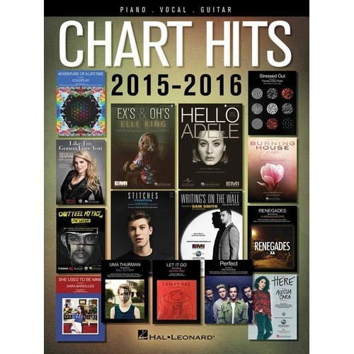Chart Hits of 2015-2016 Piano/Vocal/Guitar Songbook by Hal Leonard