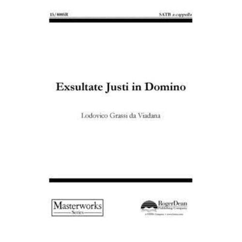 Exsultate Justi In Domino SATB A Cappella (Octavo)