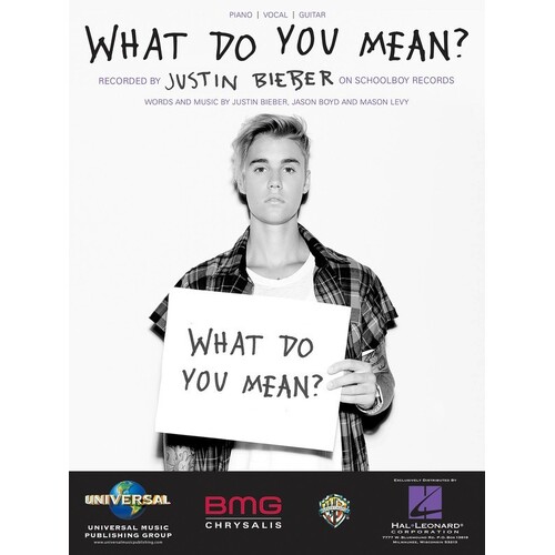 Bieber - What Do You Mean? (Single Music Sheet) (Sheet Music)