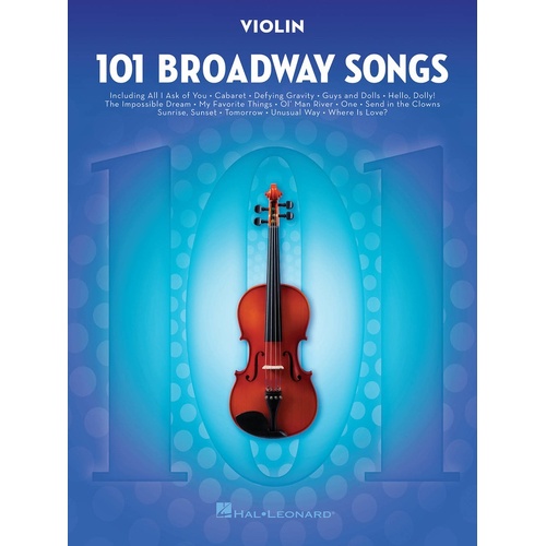 101 Broadway Songs For Violin 